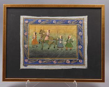 OKÄND KONSTNÄR, blandteknik, 5 st, orientaliska. 1900-tal.