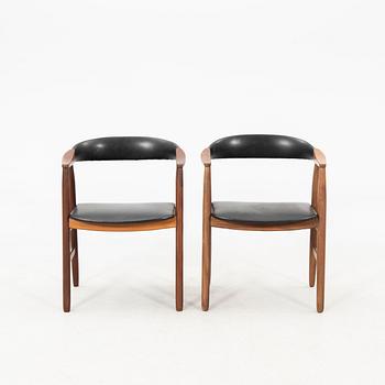 Armchairs, a pair, Denmark, mid-20th century.