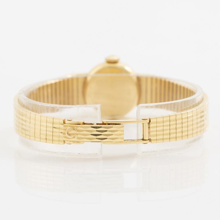 Omega, wristwatch, 18K gold, 17 mm.