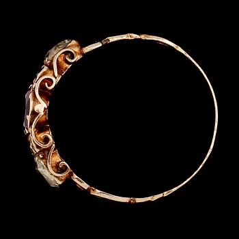 RING, 14 k guld, tidigt 1900-tal. Vikt ca 2 g.