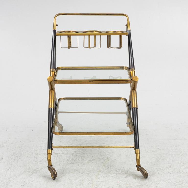 Cesare Lacca, serving cart, Italy 1950s.