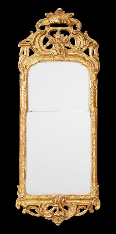 A Swedish Rococo 18th century mirror.