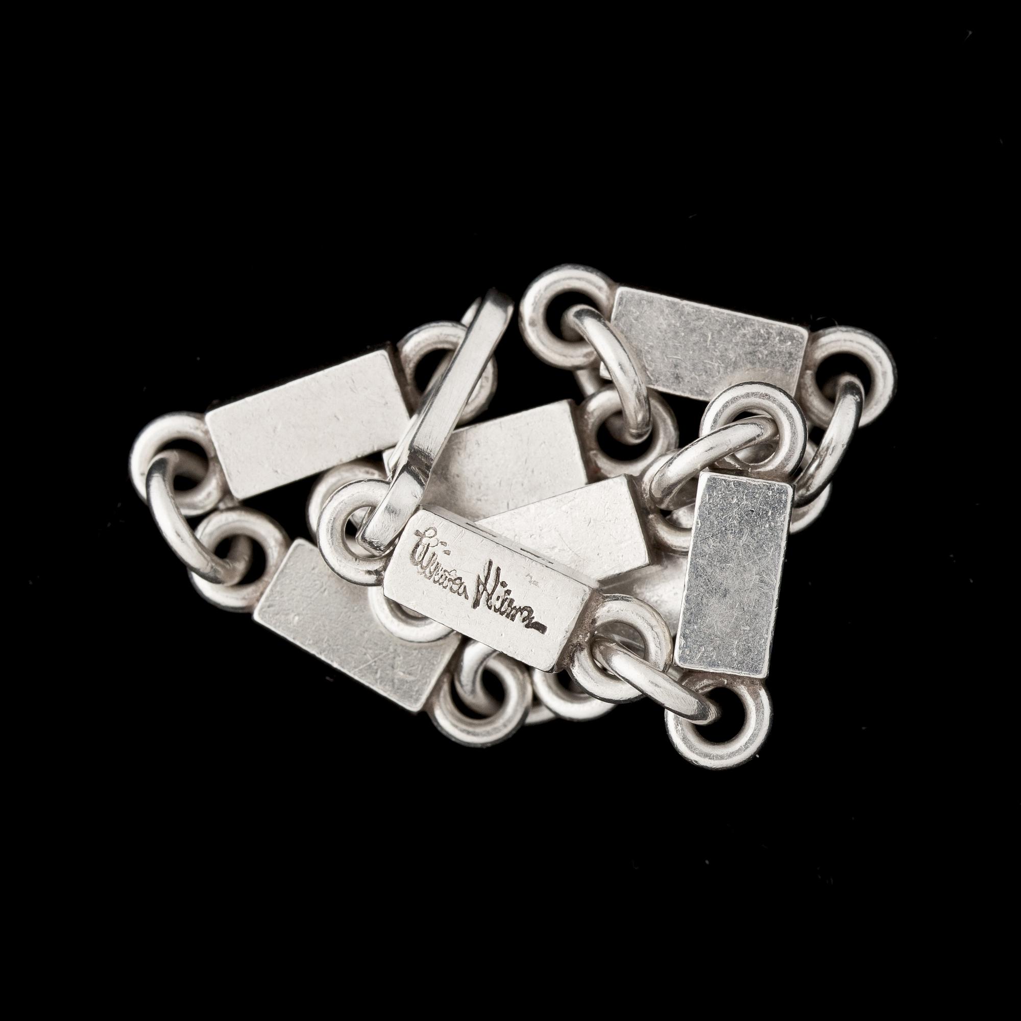 ARMLÄNK, sterling, Wiwen Nilsson, Lund, 1945. Vikt ca 27g.