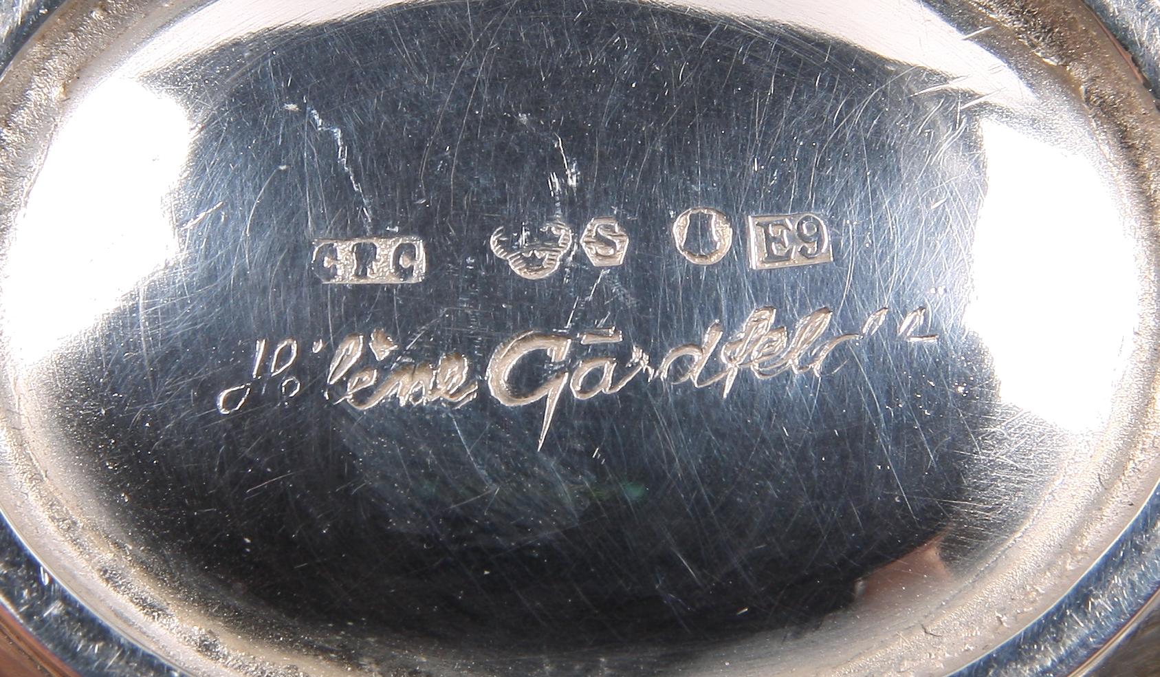 PARTI SILVER, 3 delar, silver. Bl a Birmingham, Sterling.