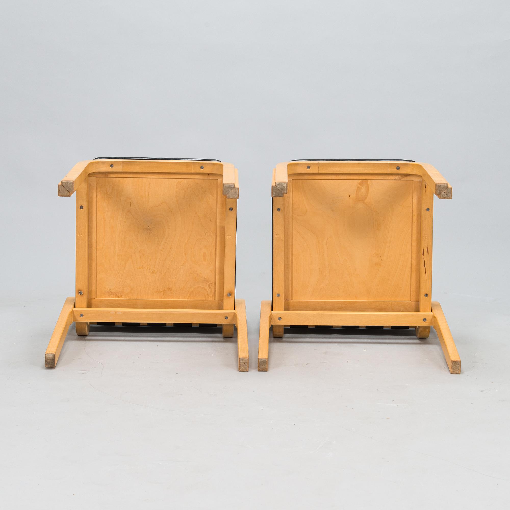 Alvar Aalto, stolar, 4 st, modell 612, Artek, 1900-talets slut.