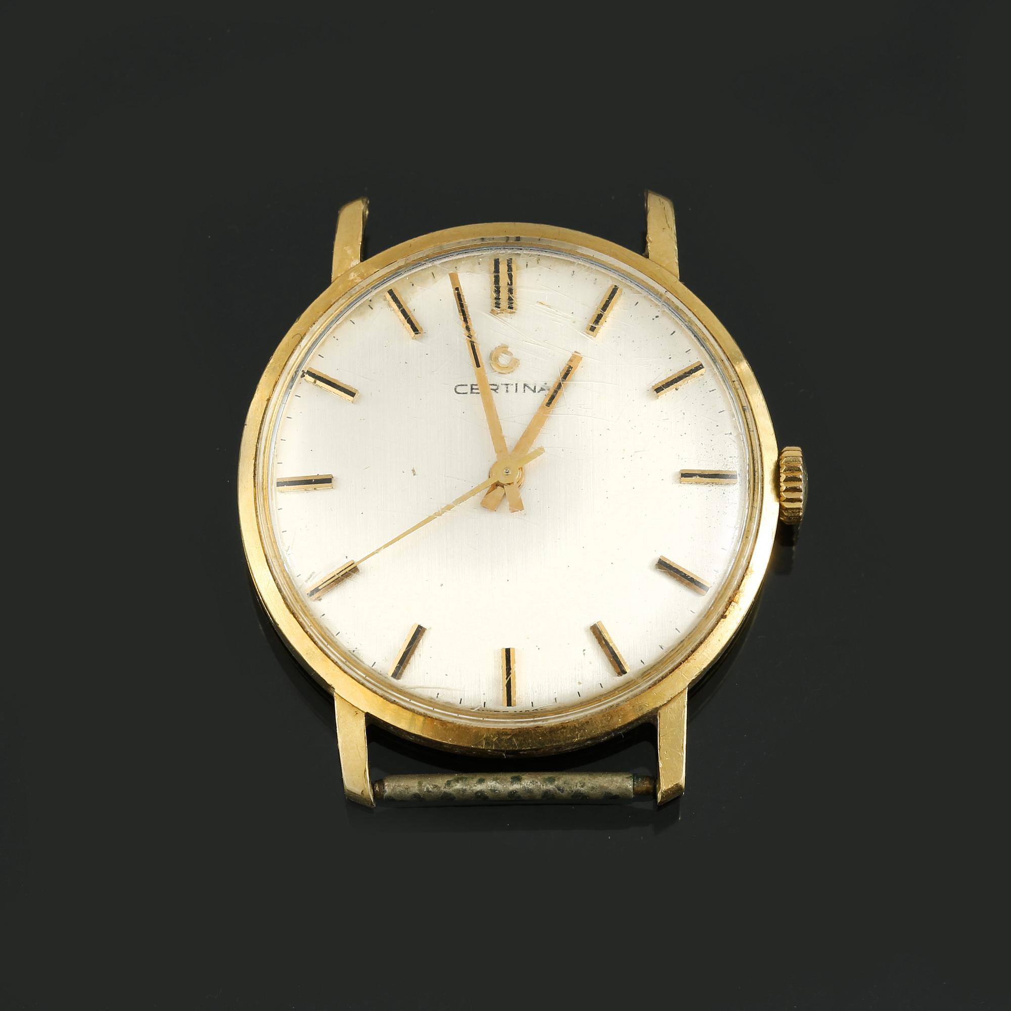 ARMBANDSUR, herr, 18 k guld, Certina, total vikt 26 g.