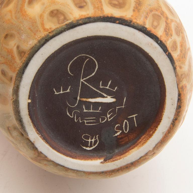 Carl-Harry Stålhane, vaser 2 st Rörstrand stengods 1970-tal.