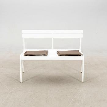 Frédéric Sofia, garden sofa, "Luxembourg" for Fermob 21st century.