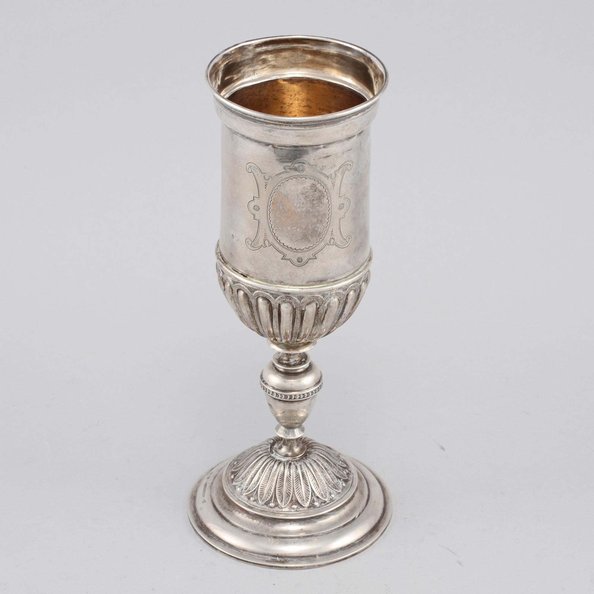 KALK, silver, C.G Hallberg, Stockholm, 1883.