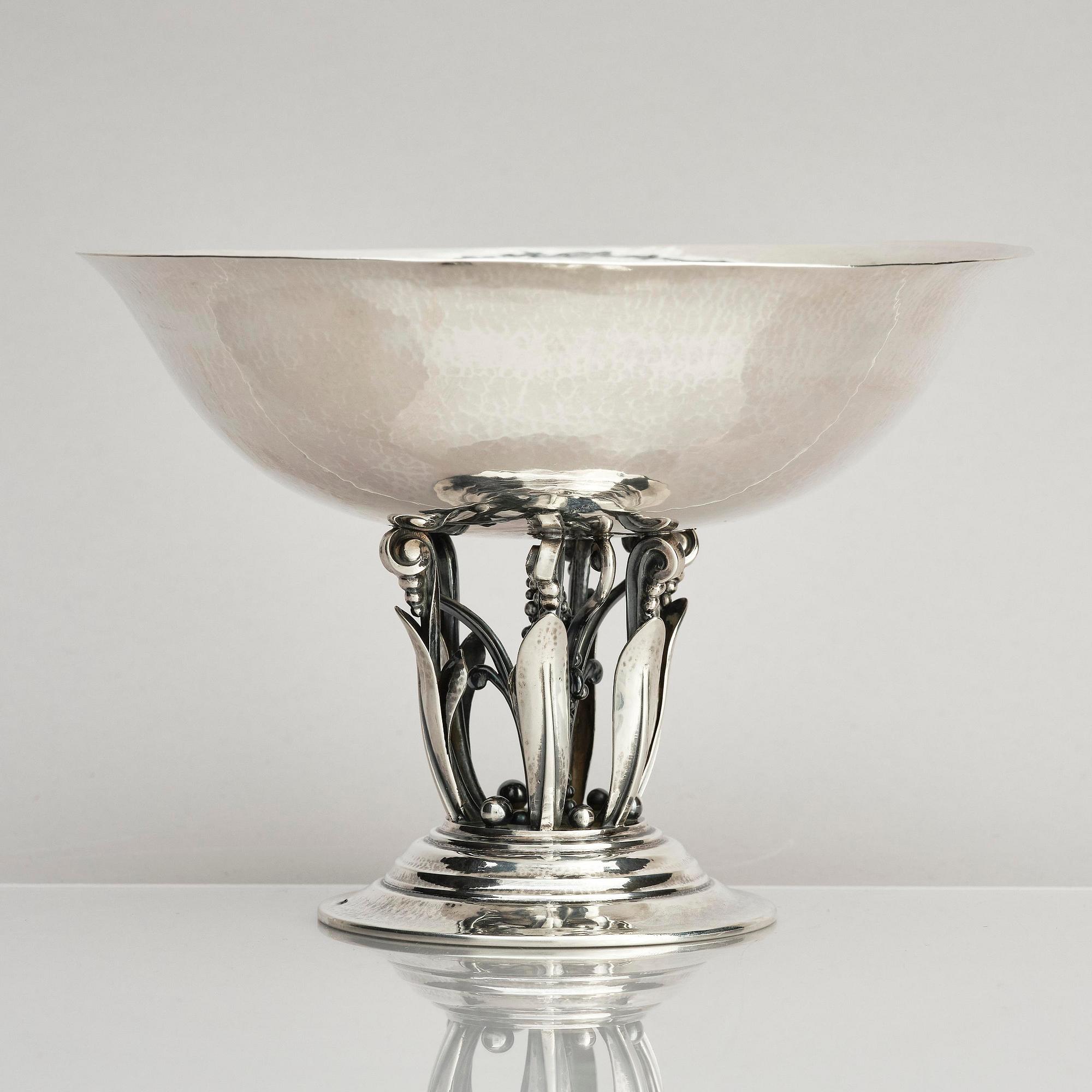 Georg Jensen, skål, silver, design Johan Rohde, Köpenhamn 1919-1927.