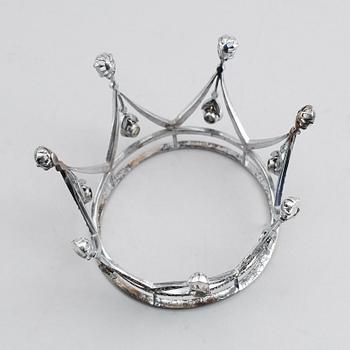BRUDKRONA, sterlingsilver, pastestenar.