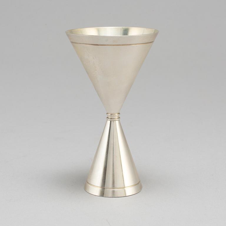 BRÖLLOPSBÄGARE, design Helge Lindgren, silver, K Andersson, Stockholm 1943.