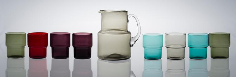 SAARA HOPEA, A JUICE SET. Nuutajärvi, designed in 1952.