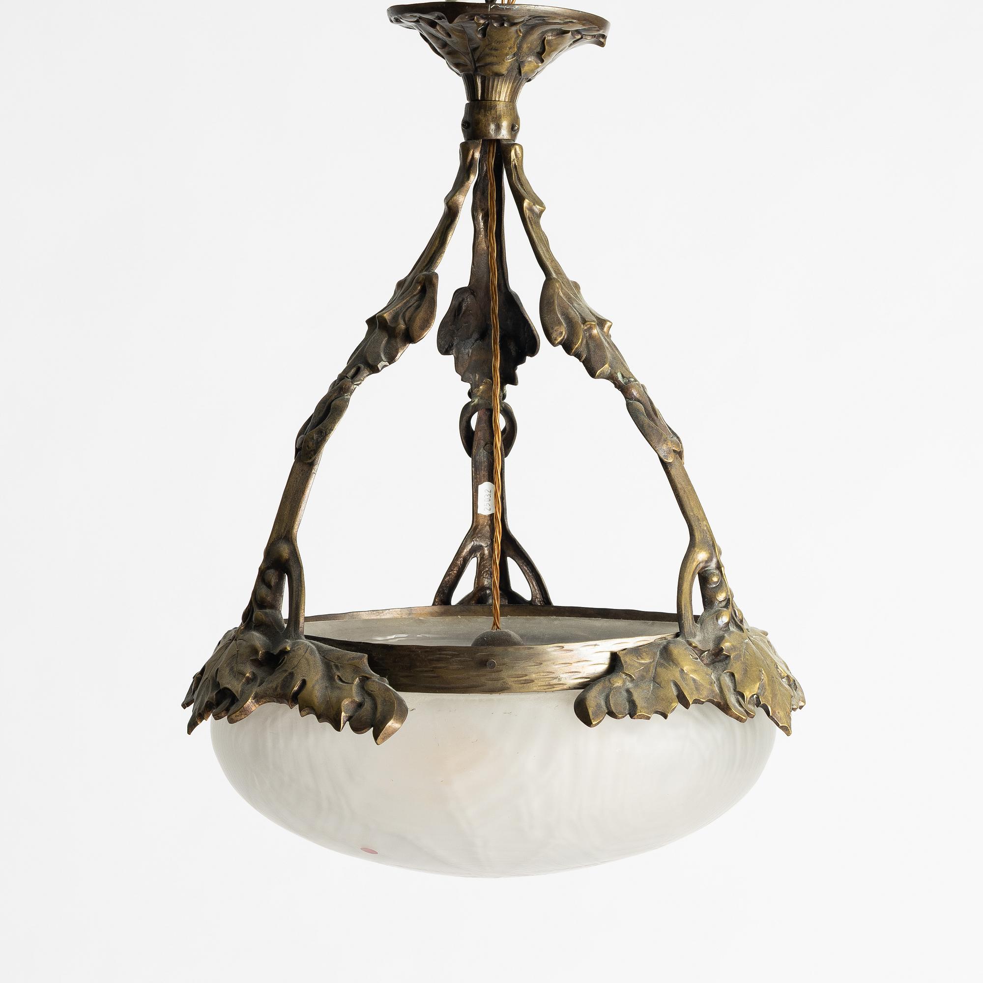 A ceiling lamp, Jugend, early 20th century.