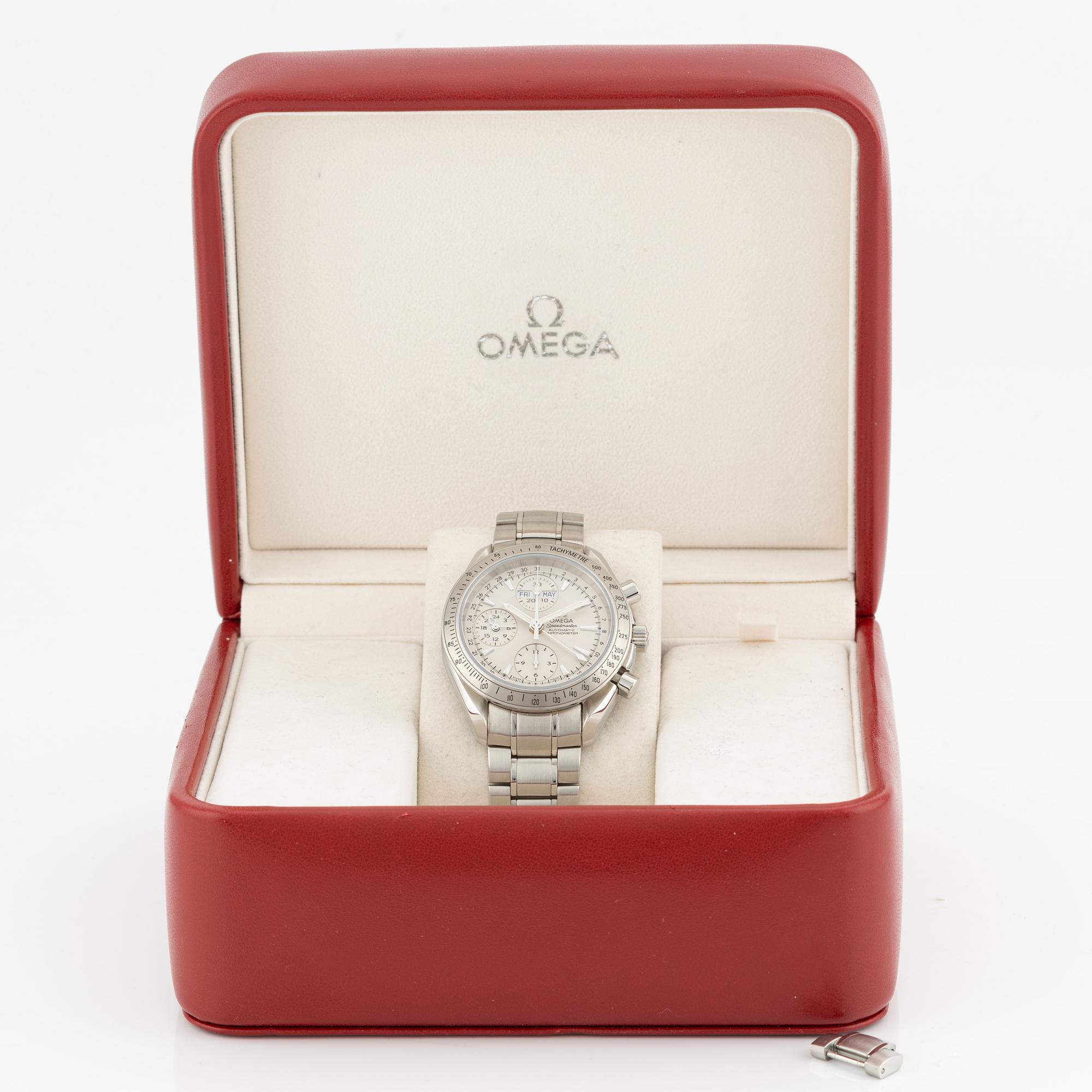 Omega, Speedmaster, Day-Date, kronograf, armbandsur, 40 mm.