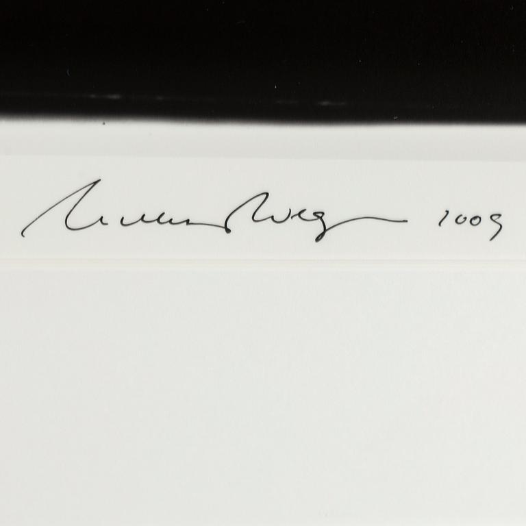 WILLIAM WEGMAN, photograph, signed and dated -09.