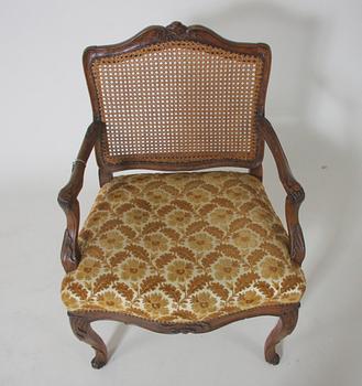 KARMSTOL. Louis XV, 1700-tal, sign I GOVRDIN.