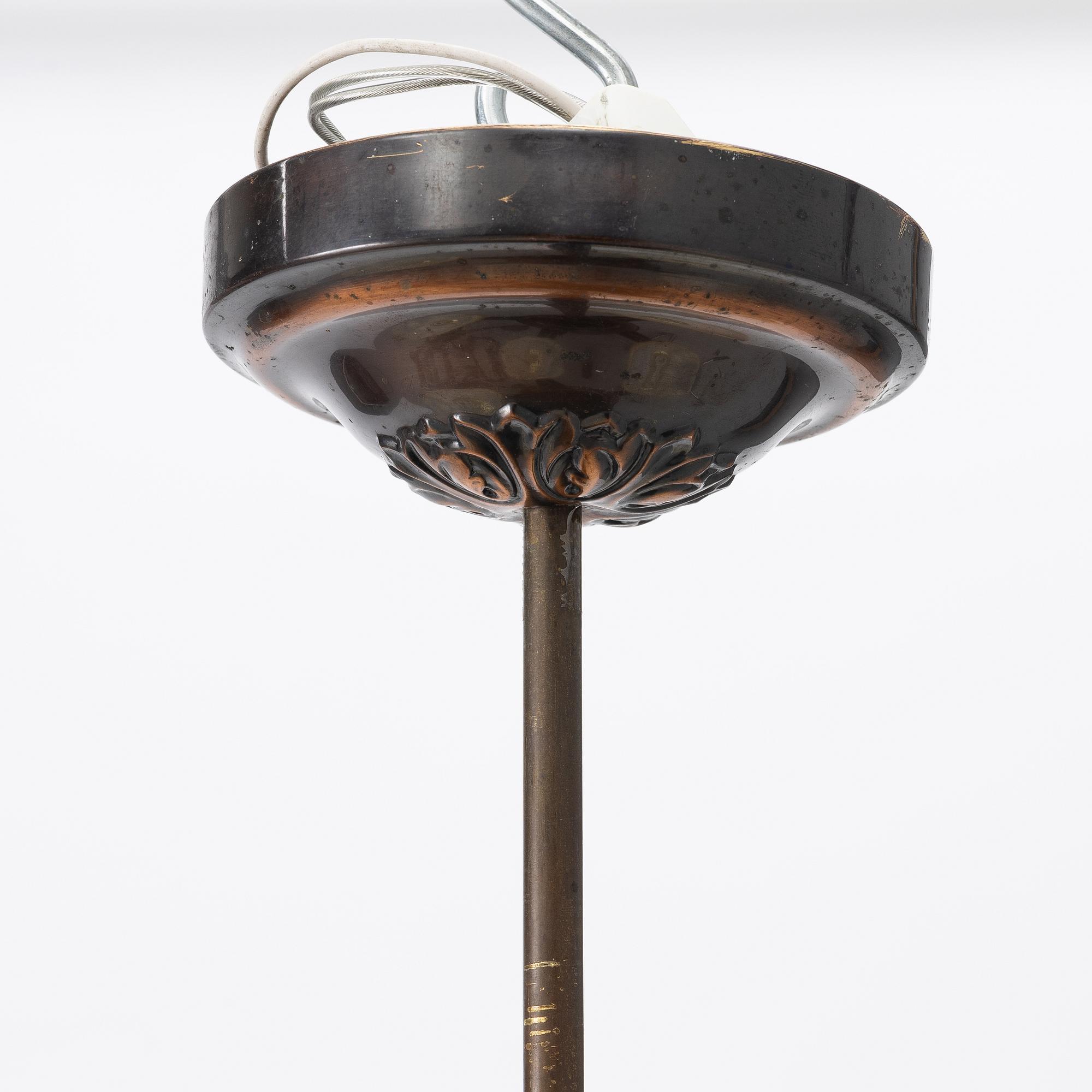 Ceiling lamp, 1920s.