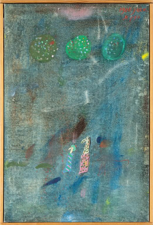 Madeleine Pyk, "Promenad med giraff" (Hyde Park).