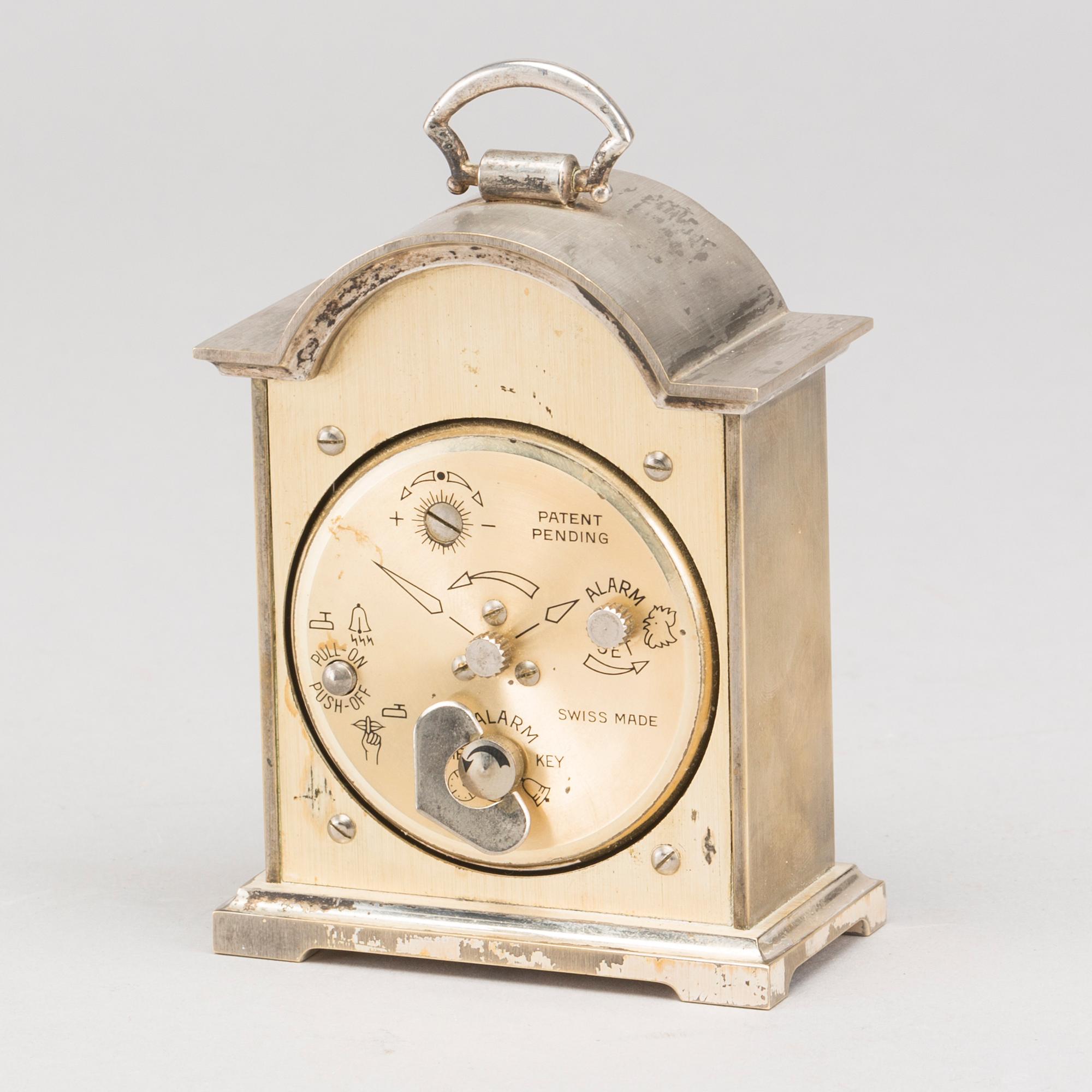 SWIZA, tempus fugit, carriage alarm clock,
