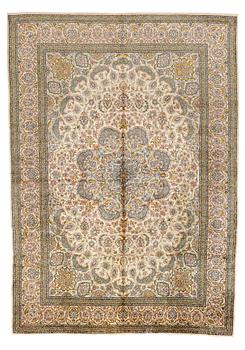 341. A CARPET, an old silk Turkey, ca 428 x 299-307 cm.