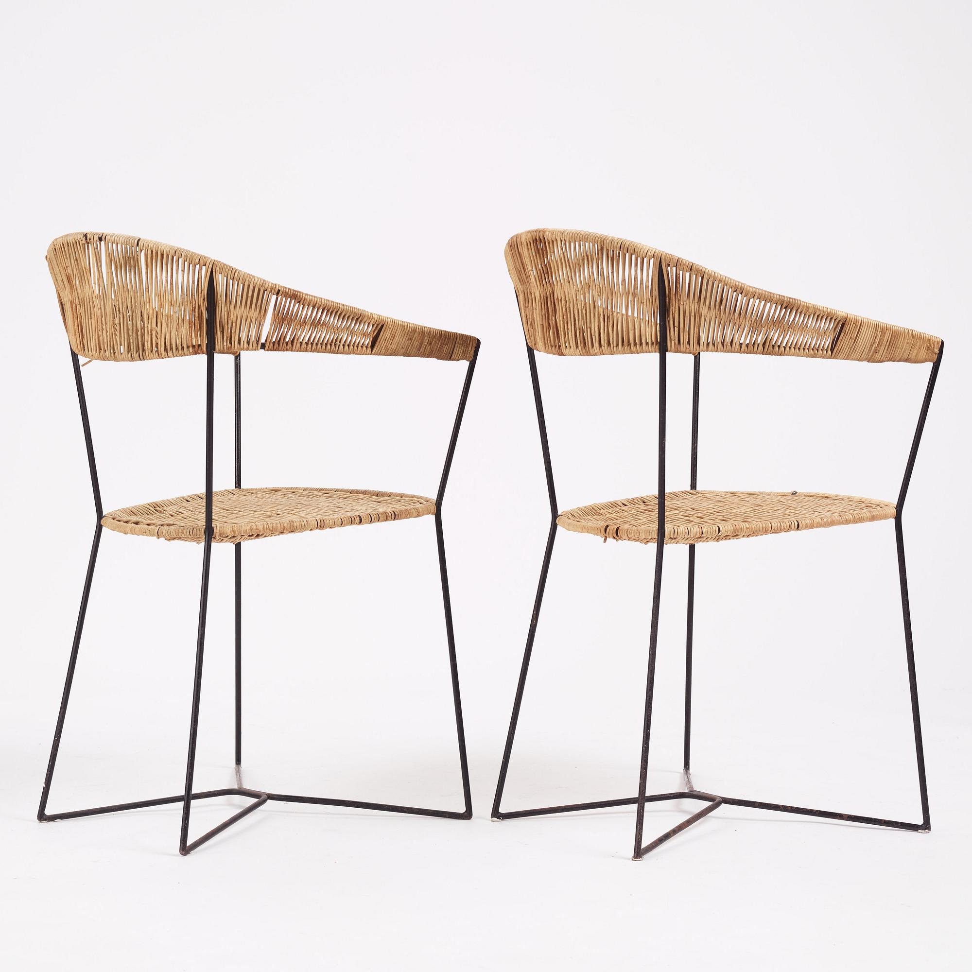 Eyjólfur Ágústsson, attributed, a pair of armchairs, Sweden 1950s.