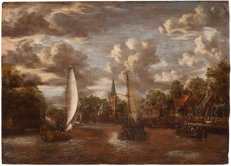 Jacobus Storck, Vy mot Maarssen från floden Vecht.