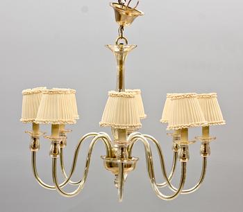 LJUSKRONA, glas, Italien 1900-talets mitt. H 69.