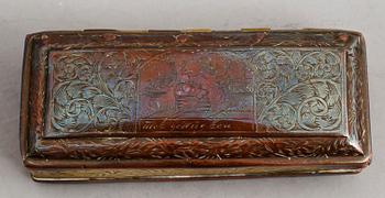 DOSA, koppar och mässing, sannolikt 1700-tal.