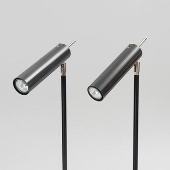 Enzo Catellani, a pair of floor lamps, Lucenera 506, Catellani & Smith.