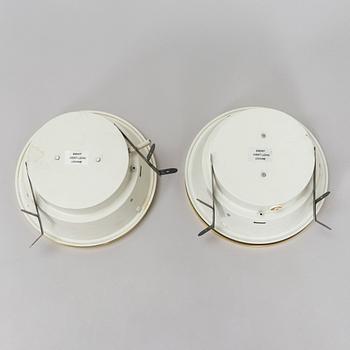 Arne Jacobsen, A pair of 'Munkegaard' ceiling lights for Louis Poulsen, Denmark.