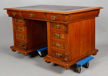 SKRIVBORD, s k partner's desk, sent 1800-tal.