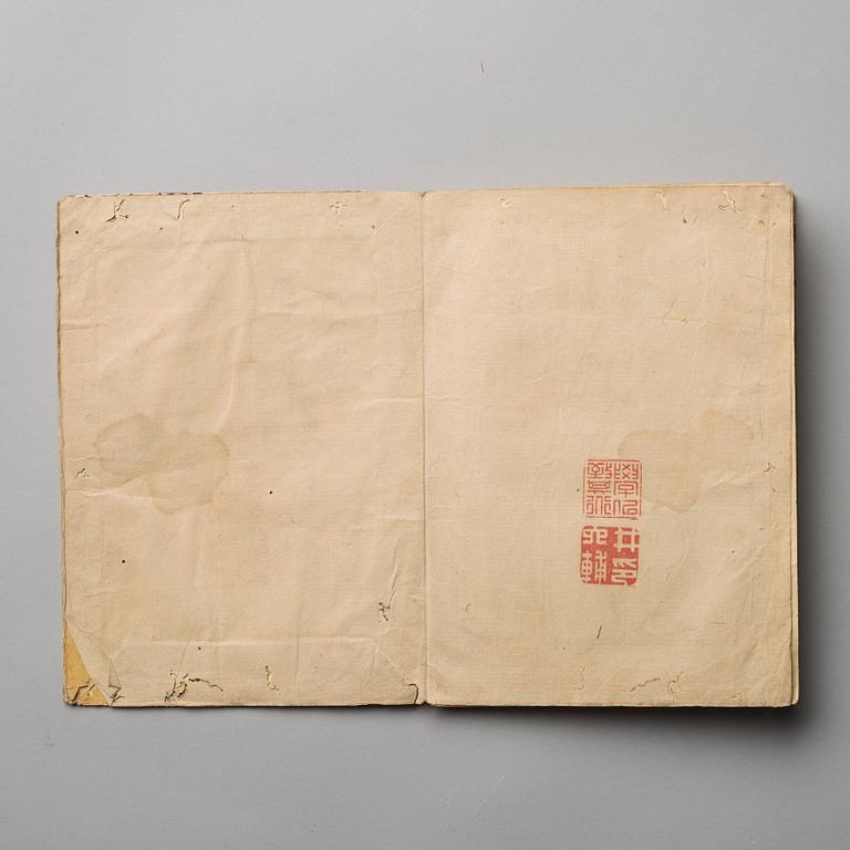 BOK, kolorerade träsnitt. Japan, 1800-tal.