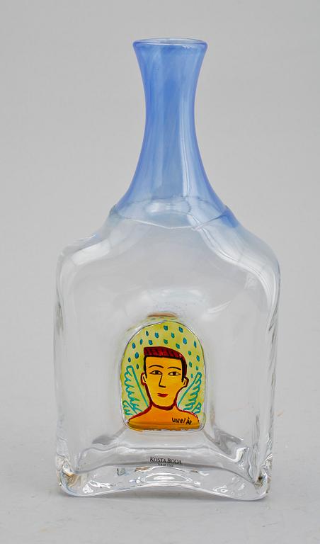 KARAFF, glas, Ulrica Hydman-Vallien, Kosta Boda.