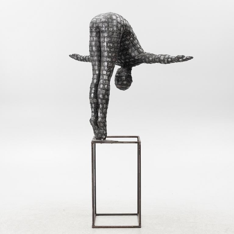 Dekorativ skulptur, patinerad aluminium, Art People Gallery Paris, 2000-tal.