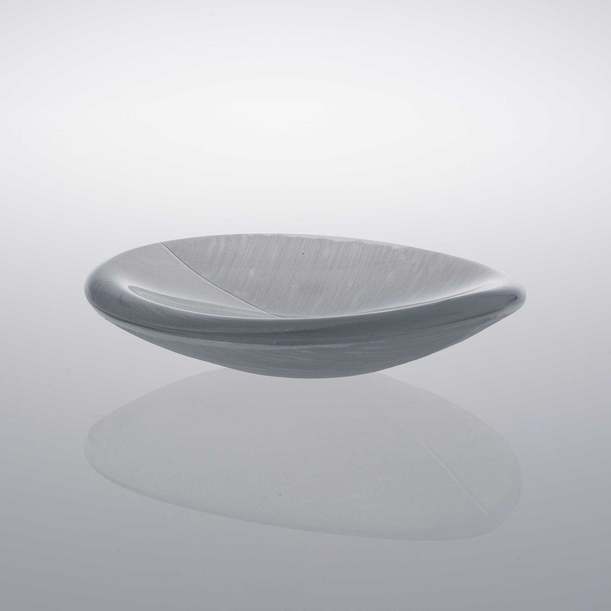 TAPIO WIRKKALA, A DISH. Leaf. Signed Tapio Wirkkala, Iittala.