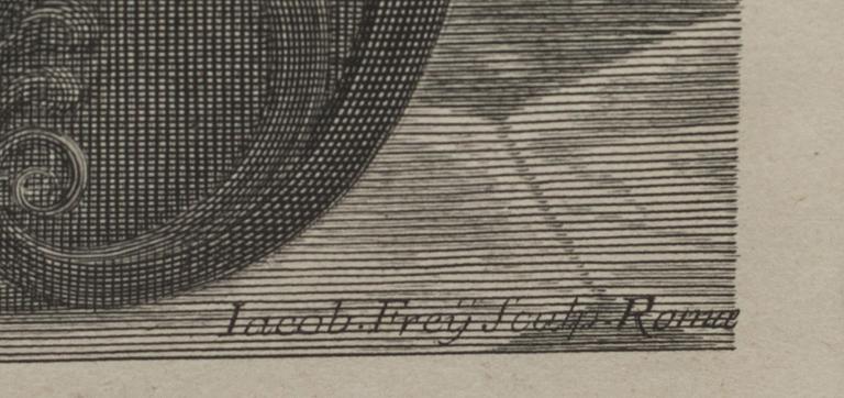 KOPPARSTICK, 2 delar. Bl.a efter Raphael. 1700/1800-tal.