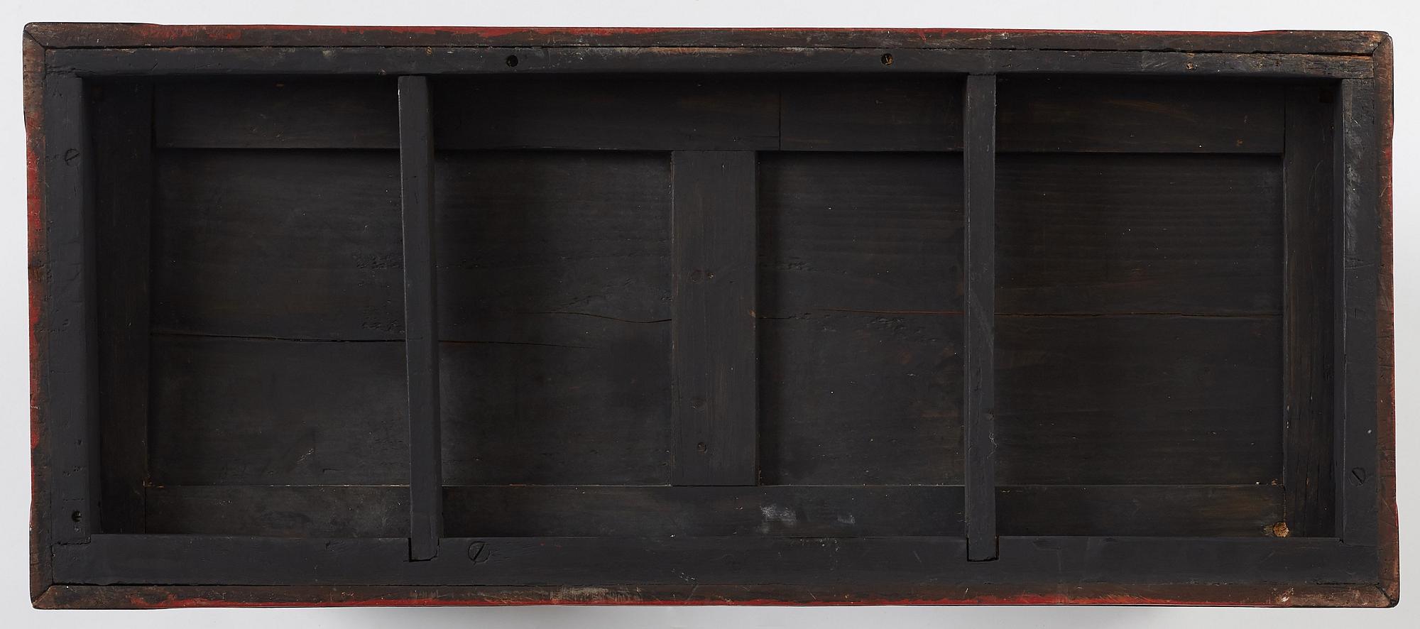 A lacquer display cabinet, late 19th Century.