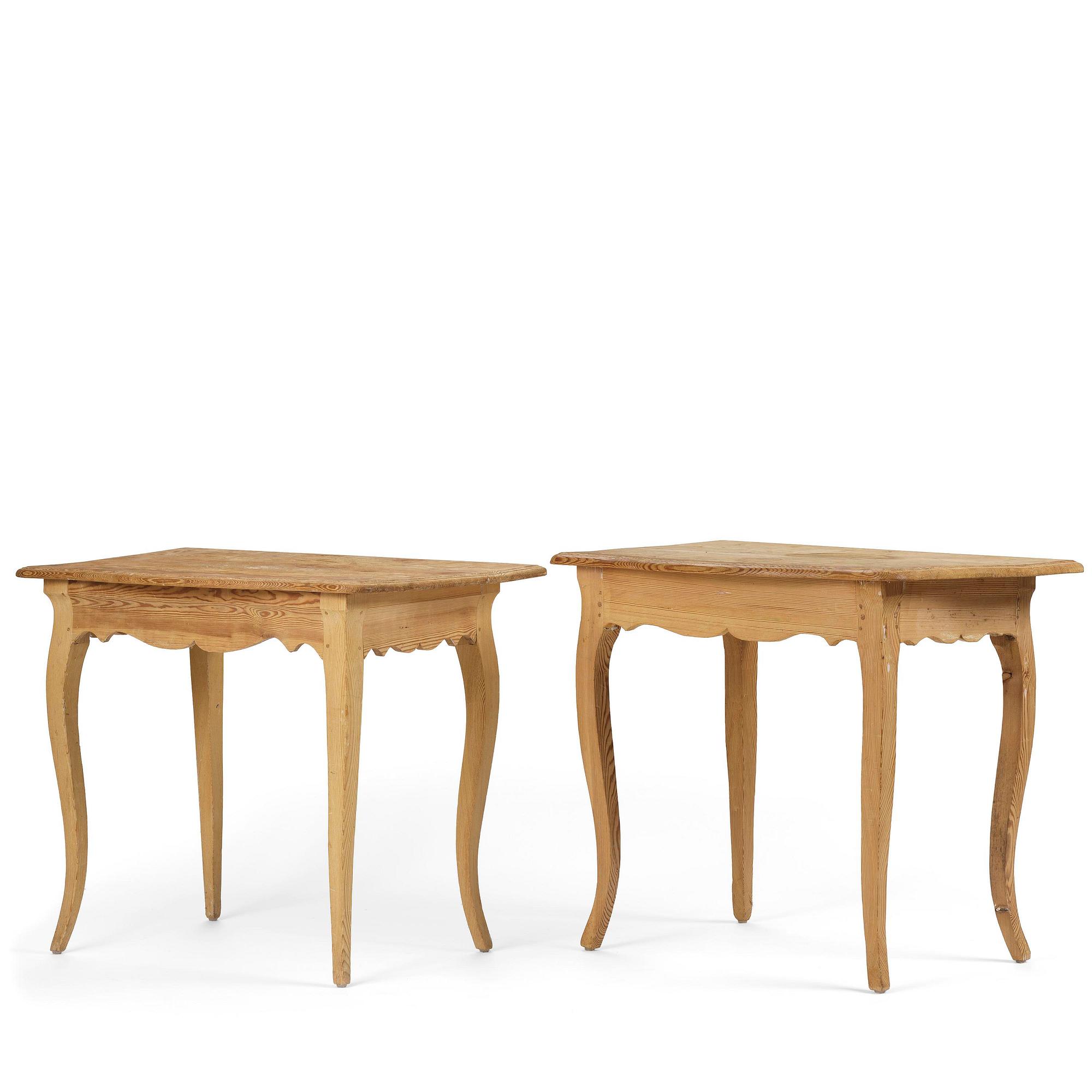 Väggbord, ett par, Sverige, 1700-talets andra hälft, Rokoko.