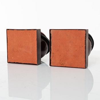 A pair of 'Saturnus' candleholders, 1930s.