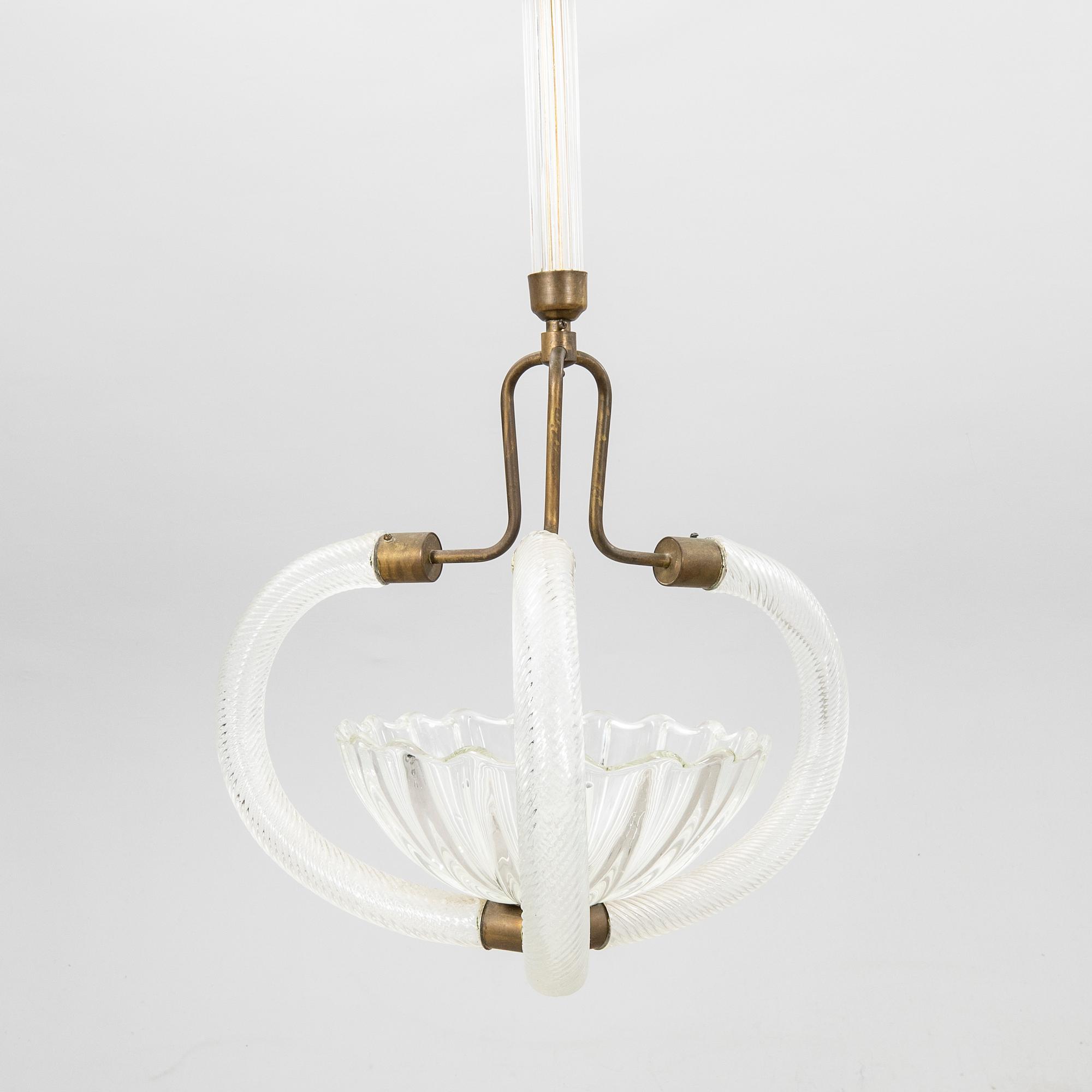 Ercole Barovier, troligen taklampa 1940-tal.