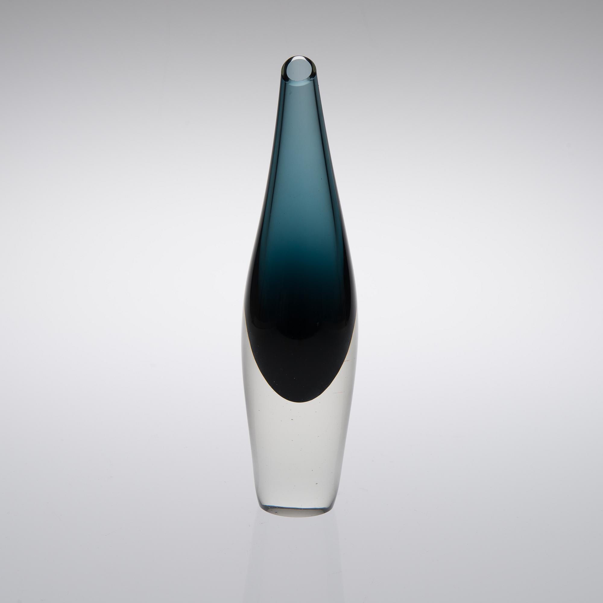 TAPIO WIRKKALA, VAS, "Fiskblåsa", signerad Tapio Wirkkala Iittala.