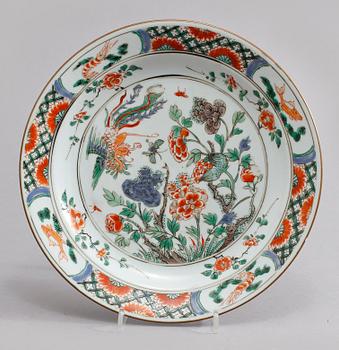 TALLRIKAR, 3st, porslin, Kina, Kangxi, 1700-tal.
