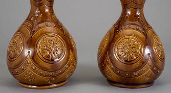 VASER ett par. Flintgods, Höganäs, 1800-talets slut.