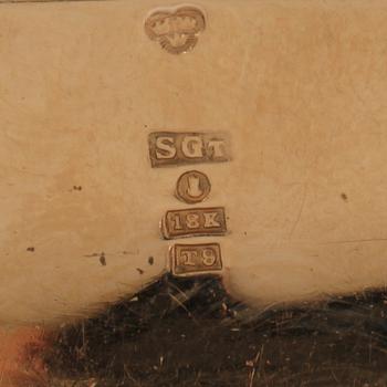 ARMLÄNK, 18k guld, Trygve Berghman, Stockholm, 1969. Vikt 29 g.