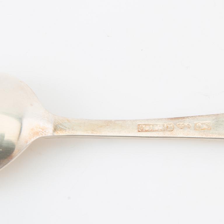 Jacob Ängman, bestick 18 dlr "Rosenholm" silver, GAB Stockholm 1959-1965.