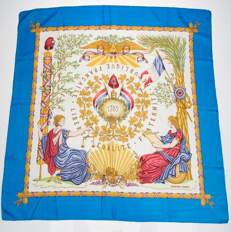 SCARF, "Liberté, Egalité, Fraternité", Hermès.