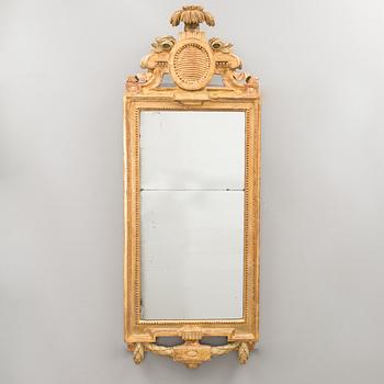 A GUSTAVIAN MIRROR BY JOHAN ÅKERBLAD, Sweden late 18th century.