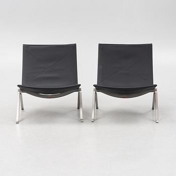 Poul Kjaerholm, fåtöljer, ett par, "PK22", Fritz Hansen, Danmark.