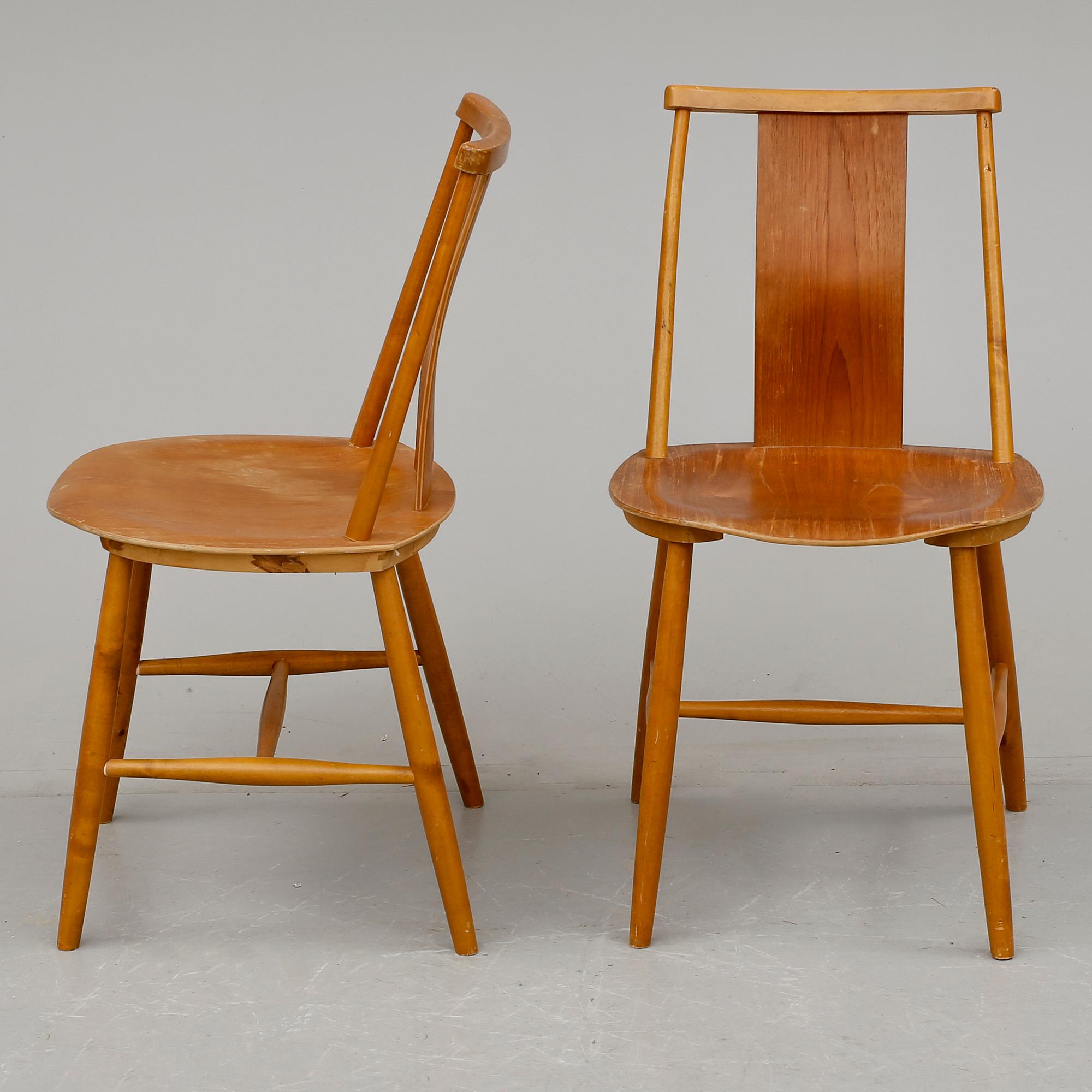 STOLAR, 4 st, Fanett, Jan Hallberg, Edsbyverken, 1900-talets andra hälft..